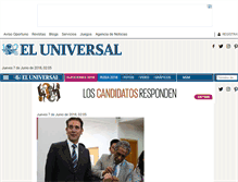 Tablet Screenshot of eluniversal.com.mx